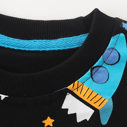Toddler Boy Sweatshirt Long Sleeve Pullover Crewneck Tops Cartoon Shirts4