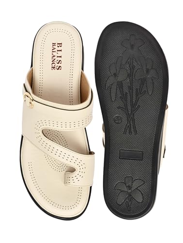 Image of Extra Soft Women's Comfortable Highcushioned Doctor Slippers|Flip-Flops Fashionable Casual & Stylish|Lightweight & Breathable Chappals|Outdoor Sandals Ladies&GirlsBB946