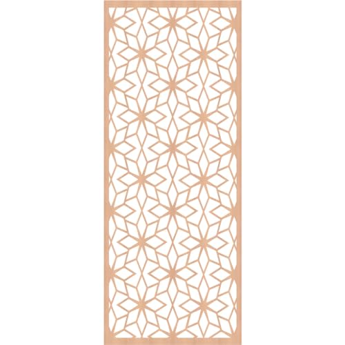 Image of Lake Decorative Pierced Fretwork Wood Wall Panels, 25 3 /8 inchW x 64 3 /8 inchH x 3 /8 inchT, Alder