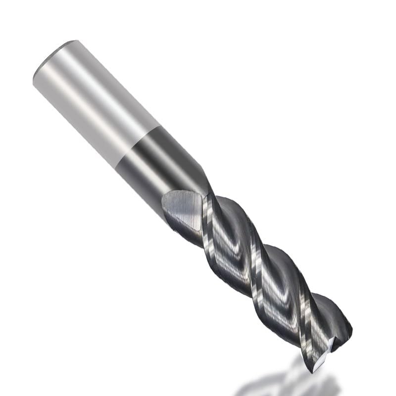 Frez trzpieniowy z twardego metalu, 3-ostrzowy frez trzpieniowy do cięcia aluminium, frezarka CNC, 12 x T12 x 35 x 75 L