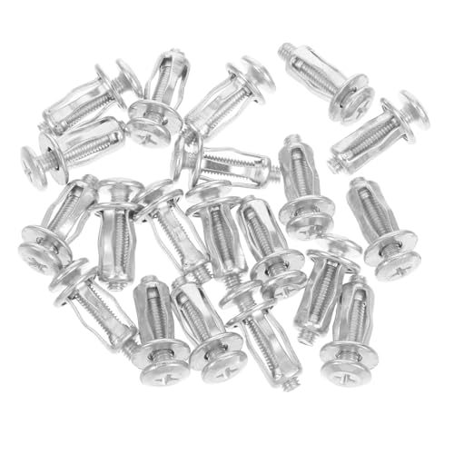 KICHOUSE Hanging Wall Anchors for Plasterboard Extra Short Hollow Door Anchors Screws Set Carbon Steel Strong Anchoring