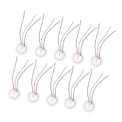 OSALADI Piezo Disc 10pcs 35mmgl Steel Piezoelectric Thin Low Voltage Warning Signal Random Color