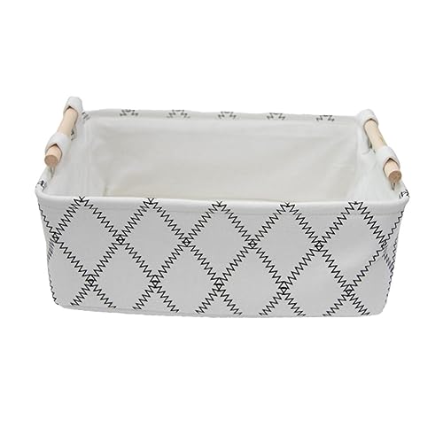 Cabilock 1pc Kids Toy Organizer Bin Cotton Linen Storage Basket Baskets Storage Boxes Drapery Fabric Desktop Cosmetic Storage Bin Waterproof Organization Storage Bin Snack Basket Portable