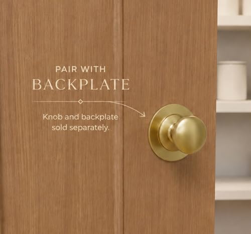 Image of trust4care 2-Pack Brushed Satin Gold 1.5 inch Bifold Closet Cabinet Knobs Pulls