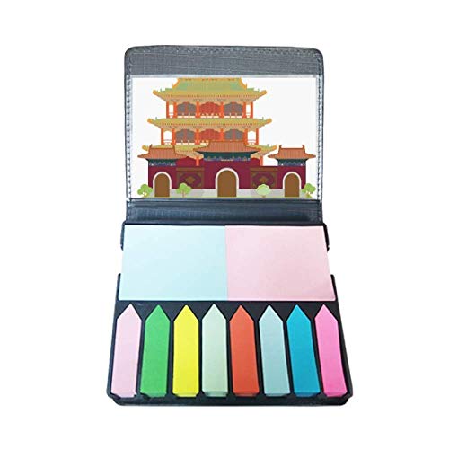 Marqueur de page avec motif traditionnel architecture chinoise signet métal livre