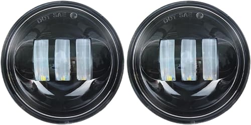 Feux antibrouillard moto LED 4,5 pouces pour rouler de nuit en Road King