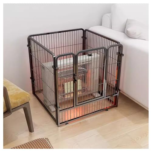 4/6 Panel Fireplace Heat Fence - White Safety Guard for Stoves & Heaters, Anti-Scald Wire Mesh Enclosure, 100x50x50cm, Baby Pet Safety Barrier, Fireproof Protection