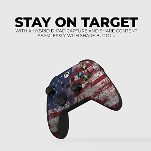 Original Xbox Wireless Controller Special Edition Customized By Dreamcontroller Compatible With Xbox One S/X, Xbox Series X/S & Windows 10 Made With Advanced Hydrodip Print Technology(Not Just A Skin) #TOP4
