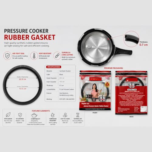 Image of Pressure Cooker Rubber Gasket for 5 to 6.5 Litres