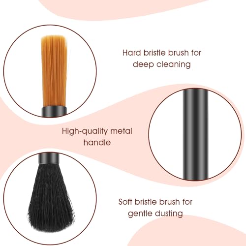 2Pcs Dual-Head Coffee Grinder Brush