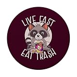 Zoom IMG-2 live fast eat trash divertente Zoom IMG-2 live fast eat trash divertente