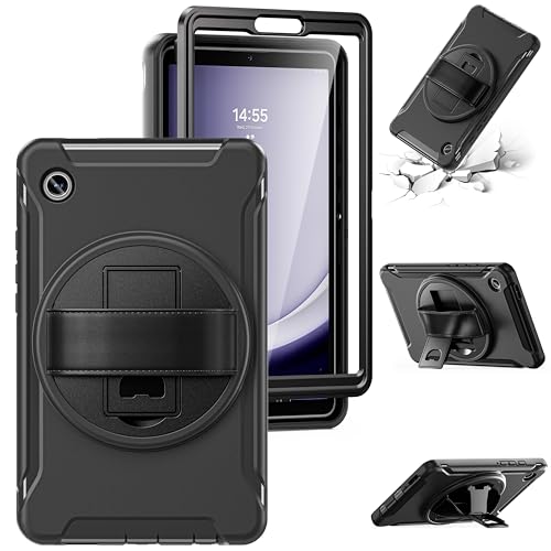 Funda para Samsung Galaxy Tab A9 que evita roturas de pantalla con soporte 360 SM-X110