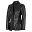 Vicnza - Black Leather Blazer Jacket Women