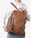 FADEON Leather Backpack Purse for Women Designer Travel Backpack Purses PU Fashion Ladies Shoulder Bag with Tassel Brown