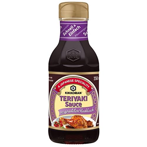 Kikkoman Teriyaki Sauce mit geröstetem Knoblauch, 3 x 250 ml
