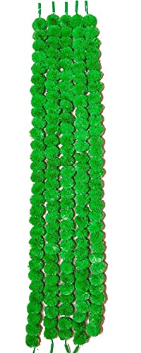 Artificial Flowers Genda Phool Mala, Garlands, Toran, for Home Decoration (Pack of 5) (Green) (B0CRF11KTB) Amazon Price History, Amazon Price Tracker