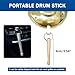 Car Cymbal, Mini Car Cymbal for Air Vent, with Compact Drum Stick, Drum Crash Cymbal Accessory for Car Dash Interior Decoration, Golden, by ALLCIFP