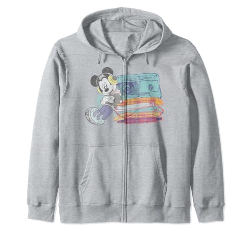 Sweat zippé Mickey Mouse avec capuche doublée et poches pratiques