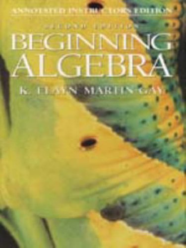 Beginning Algebra (Annotated Teacher's Edition) 0135684609 Book Cover