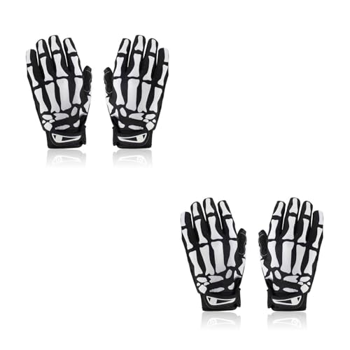 Gants de cyclisme Homoyoyo respirants à motif squelette en taille L