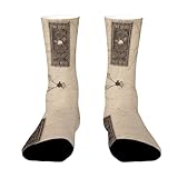Rkklvbns Old Fashioned Mail Boot Socks for Women, Moisture-Wicking Crew Sock for Running, Breathable Athletic for Men
