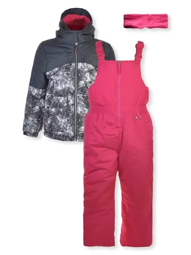 Pink Platinum Girls' 3-Piece Snowsuit Set Outfit