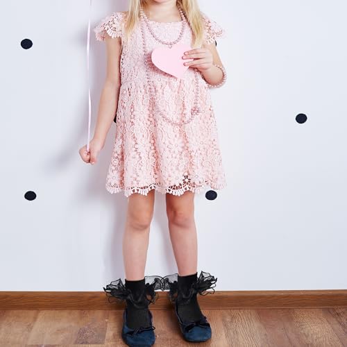 choyaxo 3 Pairs Girls Ruffle Socks Frilly Socks Big Ruffle for Toddler Girls 6