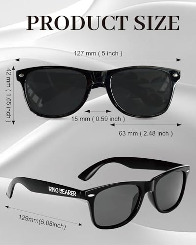 Ring Security & Ring Bearer Proposal Sunglasses, Stylish Wedding Favors for Little Groomsmen2