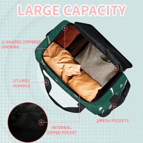 Green Golf Clubs Travel Duffle Bag - Waterproof weekend luggage bag, men's sports and fitness bag, delivery hospital storage bag, overnight luggage bag with pull rod cover4
