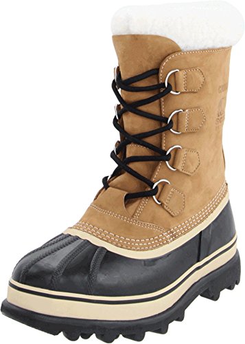 Image of Sorel Mens Caribou Waterproof Snow Boots Winter Warm Fur Lined Mid-Calf