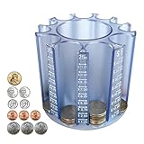 Byteen8 Coin Counter Change Sorter｜Pen & Pencil Holder as Desk Organizer｜Piggy Bank for Adults & Kids｜Coin Bank & Wrappers store 500pcs｜Creative Gifts for Kids & Family｜Easy to use