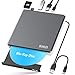 Blu-Ray - Unità CD DVD esterna USB 3.0 & Type-C CD/DVD Blu-Ray Masterizzatore Writer con 2 slot USB & SD/TF, ottico 3D BD Bluray Unità esterna per PC Laptop Windows 11/10 Mac MacBook immagine