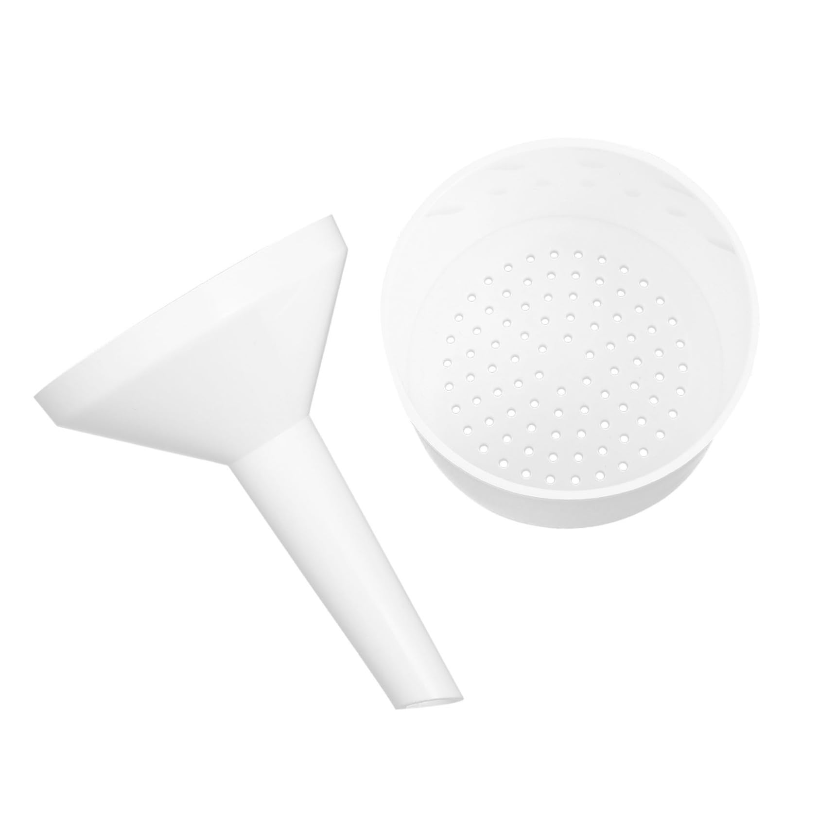 FUNOMOCYA Filter Paper Filter Funnel Buchner Filtration Paper Filtering Funnel Buchner Filter Buchner Funnel Tool Strainer School Buchner Funnel Pp Funnel Flask Funnel White Plastic