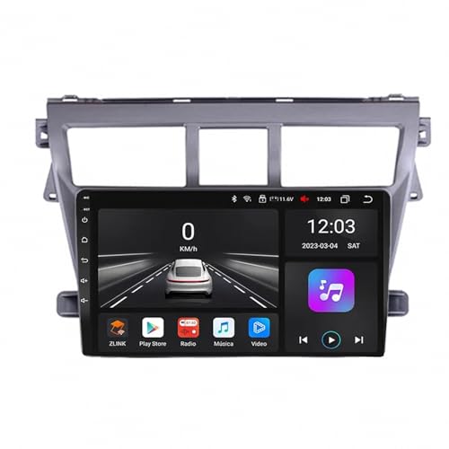 Autoradio Touchscreen con Bluetooth Manos Libres y Mirror Link para Toyota Yaris 4 Nuclear