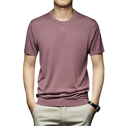 T-shirt en tricot haut de gamme col rond manches courtes Xiangyuzi 3XL