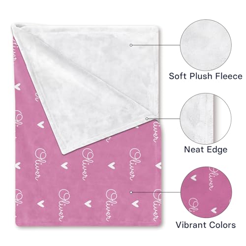 Image of PUREFLY Ships Next Day-Personalized Blanket for Kids- Custom Blanket with Name for Teen Girls and Boys, Birthday Gifts for Women and Men, Customized Flannel Throw, Christmas Blankets Gifts for Baby