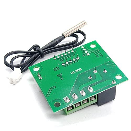 Image of Combo of XH-W1209 50~100 Digital Temperature Controller Thermostat With 3inch Fan + 12v 2amp Adapter + Alligator Clip - Combo Set