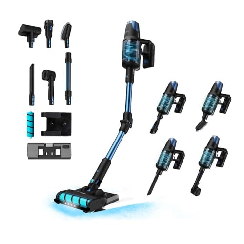 Cecotec Aspiradora sin Cable Escoba Vertical Conga Rockstar 8500 Infinity ErgoWet Animal Turbo T. 4 en 1, 680W, 30kPa, 100 mins, 250AW, Water Tank, Accesorio Animales y Cepillo Motorizado