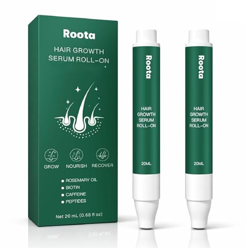 Roota Hair Growth Serum Roll OnNourishes Scalp for Thicker Hair Revival Serum for Thicker Healthy Hair2-pack