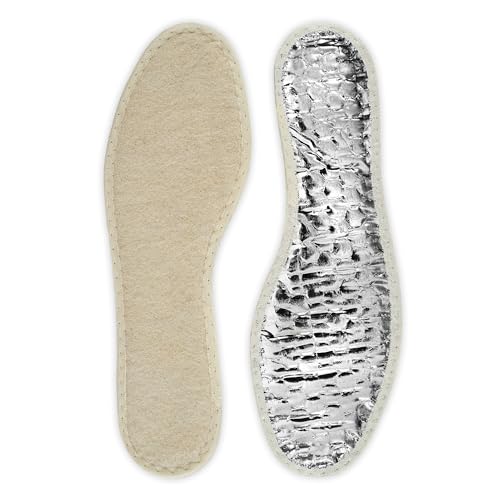 Bama Plantillas Alutherm Airtech para Calzado - Térmicas con Cámara de Aire y Protección contra el Frío con Aluminio De Invierno para Adultos 1 Par - 44/45EUR