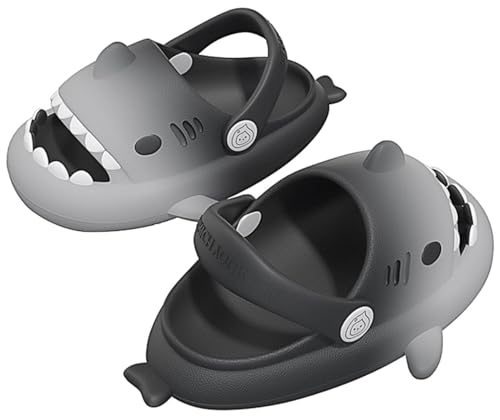 Image of KVbabby Kids Shark Slides Boys Girls Cloud Sandals | Cloud Sandals,Open Toe,Beach Pool Water Shoes,Slip-on,Lightweight,Non-Slip,Soft,Flexible,EVA Slippers