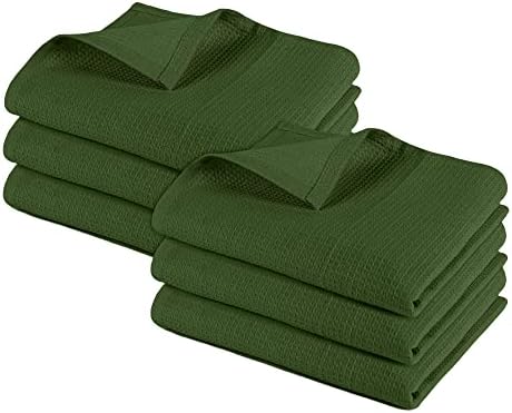 Pagnanno  Hotel Quality Kitchen Tea Towels & Waffle Weave tea towel  Professional Cotton 45 x 70 cm | Absorbent Fast Drying Dish Towels, Kitchen and Bar Towels (Pack of 3 (45x70cm), Waffle - Beige)