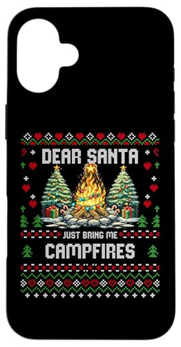 Bring Me Campfire �N���X�}�X �L�����v �L�����p�[ �A�O���[�N���X�}�X�Z�[�^�[ �X�}�z�P�[�X iPhone 16 Plus �p