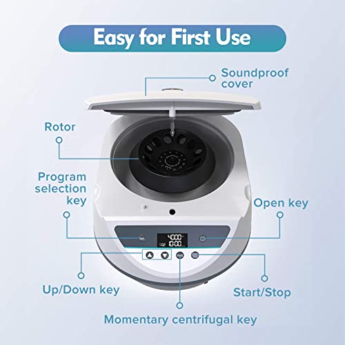 Centrifugeuse PRP avec affichage numérique à haute précision de 500 à 5000 tr/min - 3