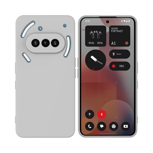 Image of FIRST MART Matte Silicone Back Cover for Nothing Phone 3A - Grey