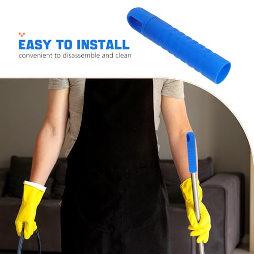 MUCKLILY 5pcs Thickened Plastic Broom Handle Grip Replacement Fit Mop Handle End Cap for Enhanced Control and Comfortable Grip for Cleaning Tools