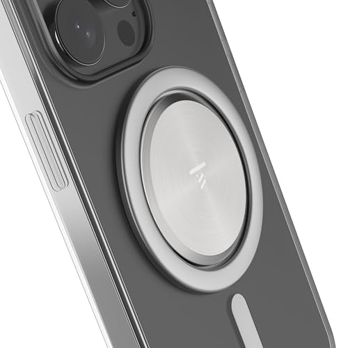 Tango Ultra Thin Grip for MagSafe: One Hand Open Stand 10x Expandable Space Grade Steel Removable for Wireless Charging. Half The Thickness Twice The Fidget - Brushed Steel