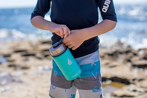 Image of HYDRO CELL Stainless Steel Insulated Water Bottle with Straw - For Cold & Hot Drinks - Metal Vacuum Flask with Screw Cap and Modern Leakproof Sport Thermos for Adults (Teal 14oz)