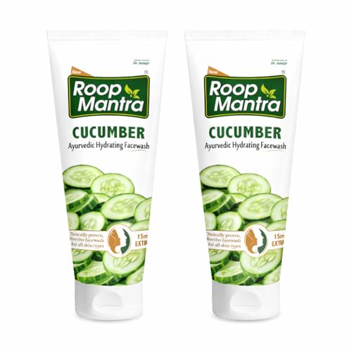 Image of Roop Mantra Cucumber Face Wash For Dry Skin | Herbal Face Care For Hydrate And Moisturize Skin, Inflammation, And Improve Skin Tone| 115 Gm (Pack Of 2)