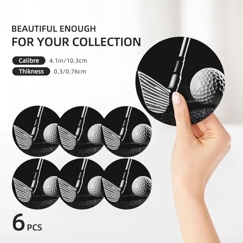 Dessous de verre en céramique chic avec support métallique décoratif - 4